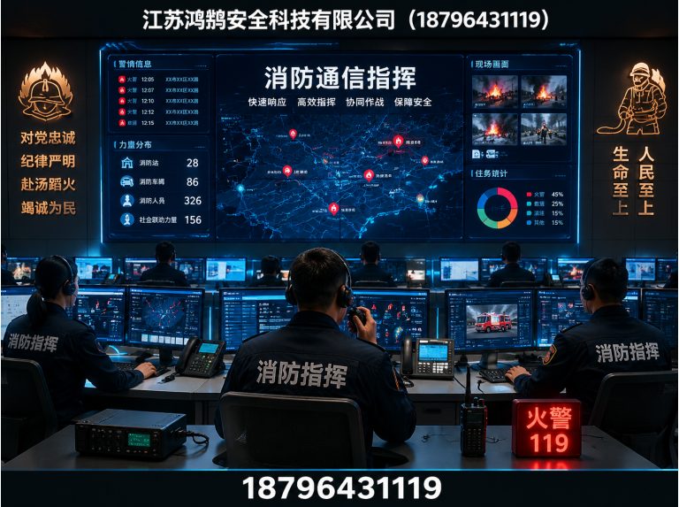 宜宾消防通信指挥展示图